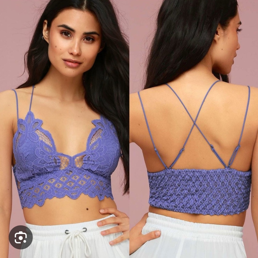 NWT Free People Adella Bralette in Lavender